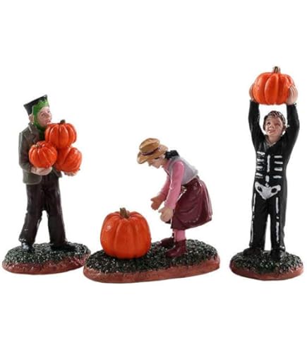 Amazon.com: Lemax Trick or Treating Fun, Set of 4#42217 : Home